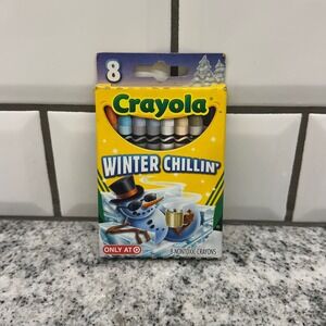 Crayola 8ct Crayons Blue Winter Chillin Target Exclusive Snowman 52-4308
